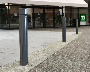 Słupek chodnikowy ozdobny | metalowy, parkingowy, miejski typu wrocławskiego